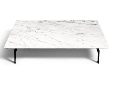 FLYING LANDSCAPE - Square marble coffee table (Request Info).