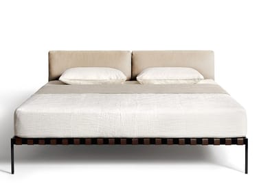 ?TIQUETTE - Double bed with upholstered headboard (Request Info).