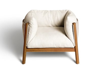 YAK Outdoor - Garden armchair with removable cover with armrests (Request Info).
