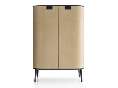 TESAURUS - Wooden highboard with doors.