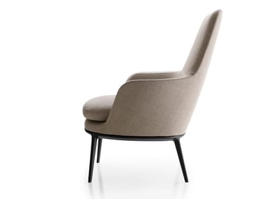 CARATOS - Upholstered fabric easy chair high-back (Request Info).