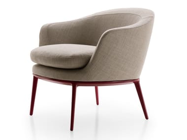 CARATOS - Upholstered fabric easy chair with armrests (Request Info).
