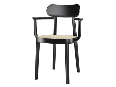 118 F - Solid wood chair with armrests (Request Info).