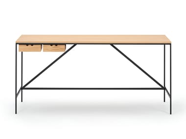 CACHE - Oak writing desk with drawers (Request Info).