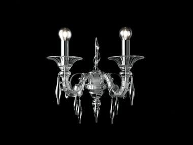 SAN GIORGIO - Venetian crystal wall lamp (Request Info).