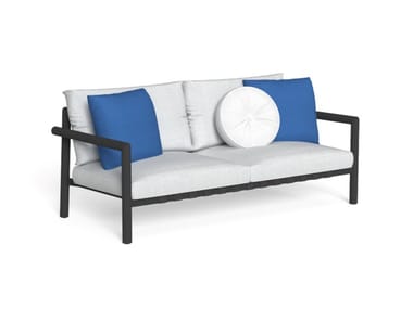 LAKE - 2 seater fabric garden sofa with removable cover (Request Info).