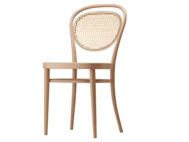 215 R - Wooden chair with seat and backrest in cane work (Request Info).