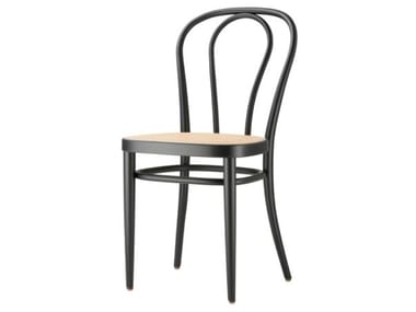 218 - Solid wood chair with cane seat (Request Info).
