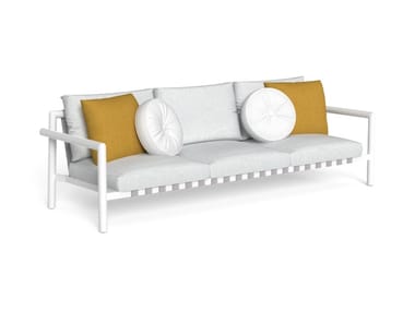 LAKE - 3 seater fabric garden sofa with removable cover (Request Info).