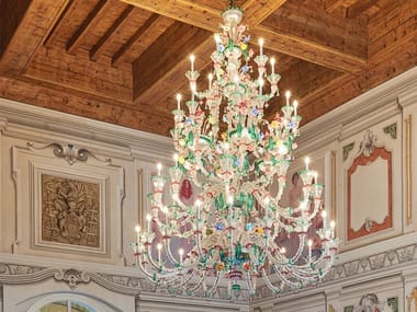 4607 - Venetian crystal chandelier (Request Info).