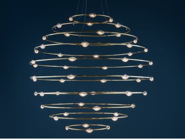 56 PETITS BIJOUX - LED brass pendant lamp (Request Info).