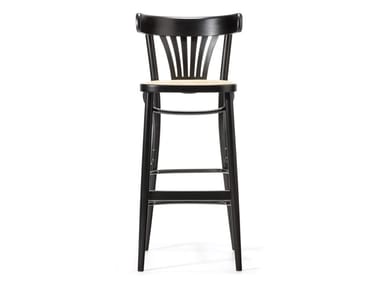 56 - High beech stool with back (Request Info).