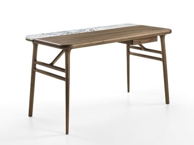 AKSEL - Walnut secretary desk (Request Info).