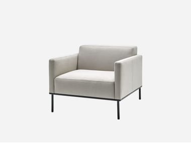 ESCALAS - Fabric armchair with armrests by Inclass