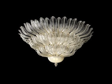 PIUME - Venetian crystal ceiling lamp (Request Info).