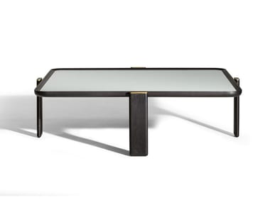 DUO - Square glass coffee table (Request Info).