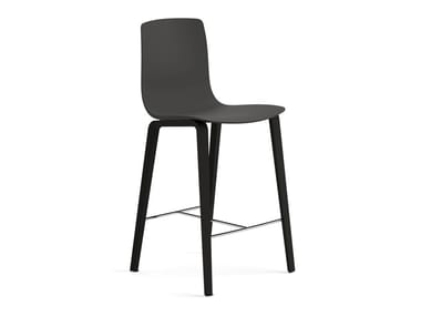 AAVA 02 - High stool with wood legs (Request Info).