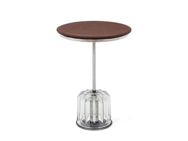 ACACIA - Round Murano glass coffee table for living room.