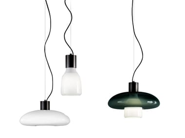 ACQUERELLI - Blown glass pendant lamp (Request Info).