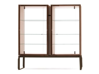 AEI - Wood and glass display cabinet (Request Info).