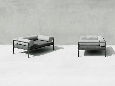 AGRA - Fabric armchair with removable cover with armrests (Request Info).