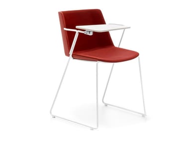 A?KU SOFT - Sled base fabric training chair with writing tablet (Request Info).