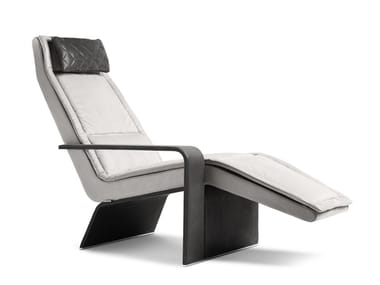 ALA - Upholstered leather Chaise longue by I 4 Mariani