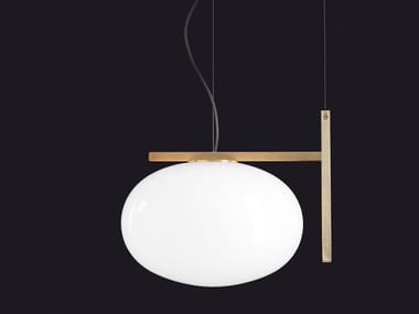 ALBA 466 - Opal glass pendant lamp (Request Info).