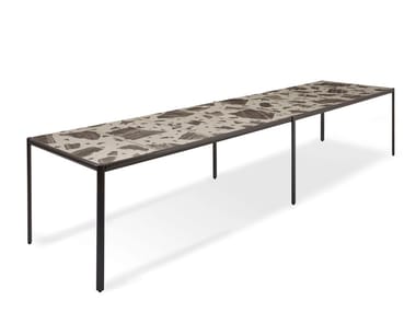 ALD?A - Rectangular marble garden table (Request Info).