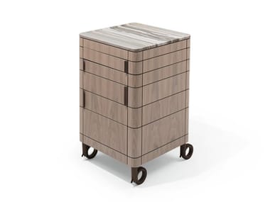 ALFRED - Walnut Kitchen trolley with drawers (Request Info).