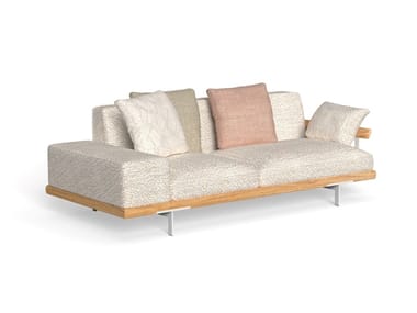 ALLURE - 3 seater fabric and Accoya wood garden sofa (Request Info).