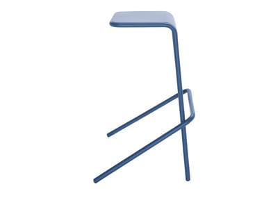 ALODIA - Stackable painted metal stool (Request Info).