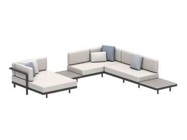 ALURA LOUNGE - Modular Batyline¢ç garden sofa with chaise longue (Request Info).