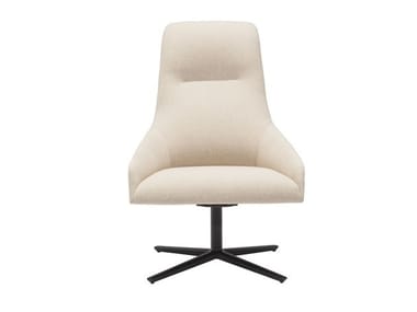 ALYA EXECUTIVE BU1489 - Upholstered high-back leather office chair with 4-Spoke base (Request Info).