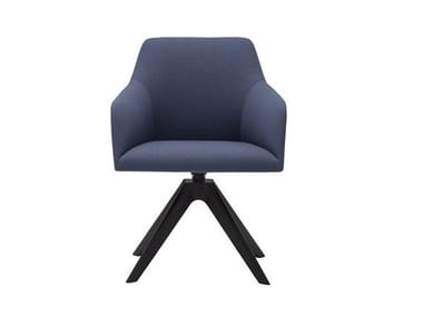 ALYA SO1533 - Swivel upholstered armchair with 4-spoke base (Request Info).