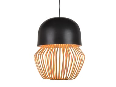 ANEMOS - LED direct-indirect light bamboo pendant lamp (Request Info).