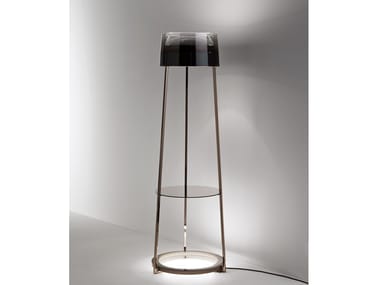 ANTEA - Floor lamp in glass and metal (Request Info).