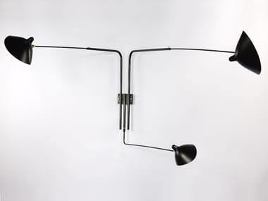 AP3B - Wall lamp 3 rotating straight arms.