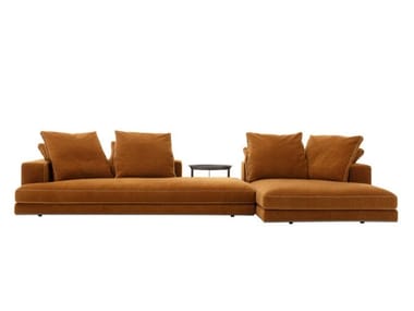 ARBITER - Sectional fabric sofa with chaise longue (Request Info).
