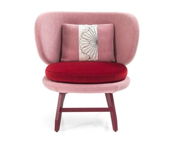 ARIEL - Upholstered easy chair with armrests (Request Info).