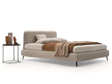 ARIS - Fabric bed with upholstered headboard (Request Info).