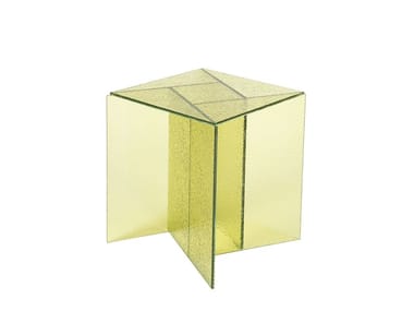 ASPA SMALL - Square glass coffee table (Request Info).