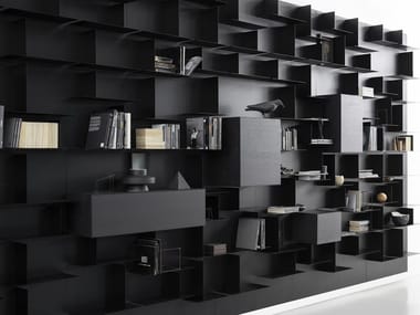 AVENUE LIBRARY - Wall-mounted metal bookcase (Request Info).