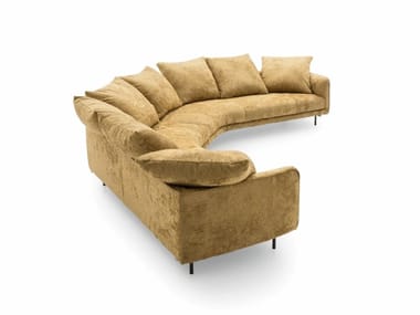 AVENUE SOFT - Curved fabric sofa (Request Info).