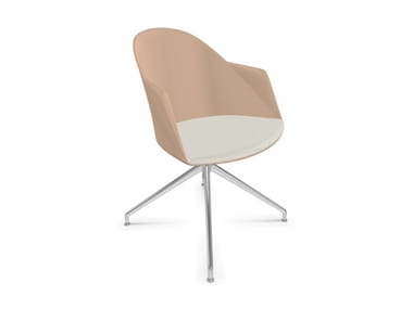 CILA - Plastic chair with armrests with casters (Request Info).