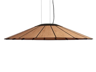 BANGA - Handmade wood veneer pendant lamp (Request Info).