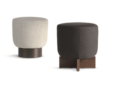 BELT & CROSS - Round fabric pouf (Request Info).