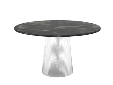 BENT - Round marble table (Request Info).
