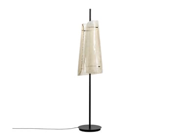 BENT TWO - LED glass and steel floor lamp (Request Info).