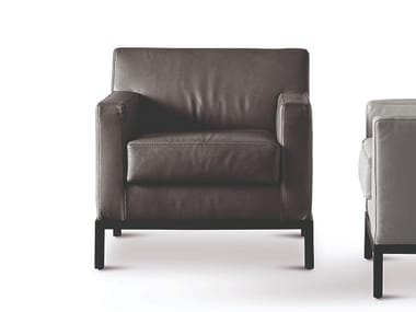 BERRY - Upholstered leather armchair (Request Info).